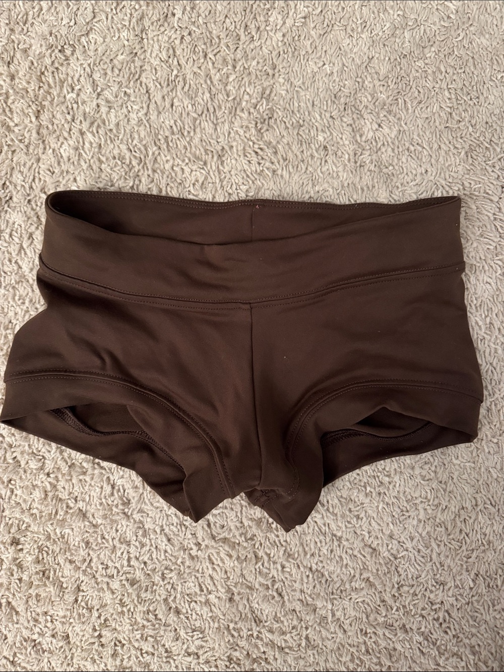 KTRNA AS High-Waist Brown Athletic dance cheer Shorts